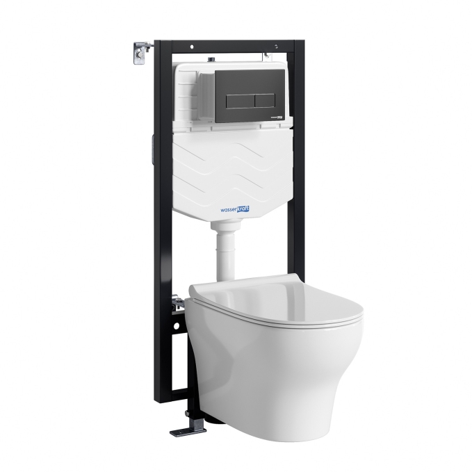 Система инсталляции с унитазом WasserKRAFT Vils 56TLT.010.ME.MB03.H001