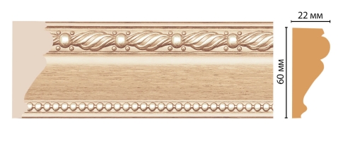 Молдинг Decomaster 161-11 ДМ, 60x22x2400 мм