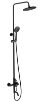 Душевая стойка со смесителем Voda Vessel VST220VSLBlack черная
