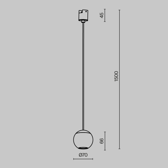 Трековый подвесной светильник Луна / Luna Exility 2700-6000K 5Вт 360° Dim Smart, TR039-4-5W3K-WW-DS, изображение 7 Трековый подвесной светильник Луна / Luna Exility 2700-6000K 5Вт 360° Dim Smart, TR039-4-5W3K-WW-DS, изображение 7