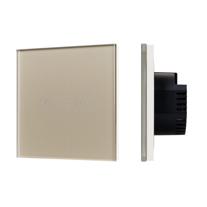 Выключатель сенсорный SWT-OMALI-S02-ZB-GD (250V, 10A, Zigbee), Arlight, 050038, изображение 1