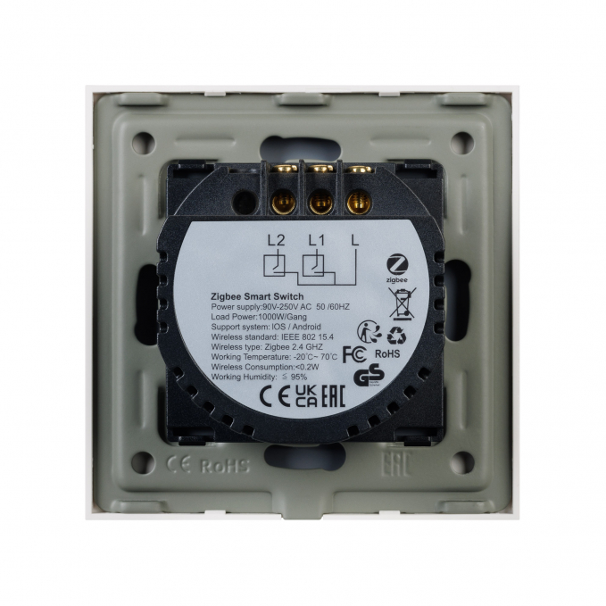 Выключатель сенсорный SWT-OMALI-S02-ZB-GD (250V, 10A, Zigbee), Arlight, 050038, изображение 2