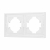 Рамка пластиковая FRM-TENDO-PL-2-WH, Arlight, 053839