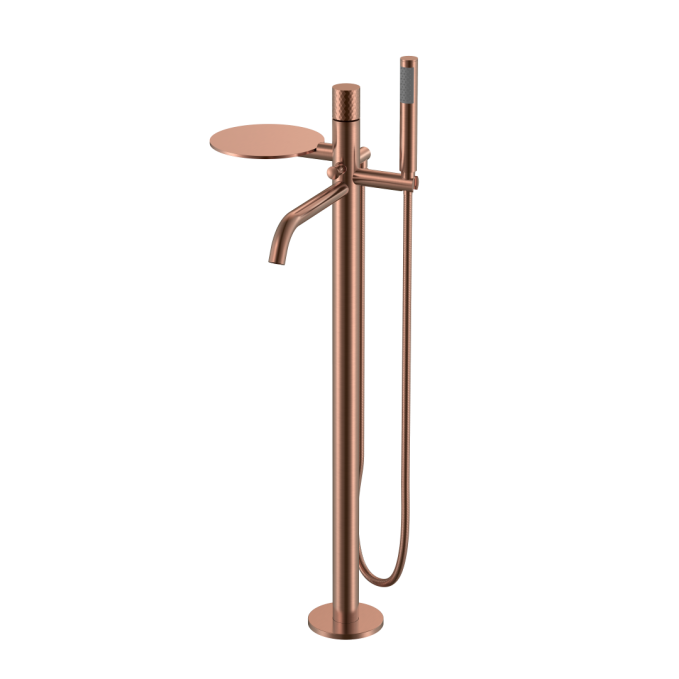 Смеситель напольный Boheme Stick 129-CB брашированная медь Смеситель напольный Boheme Stick 129-CB брашированная медь