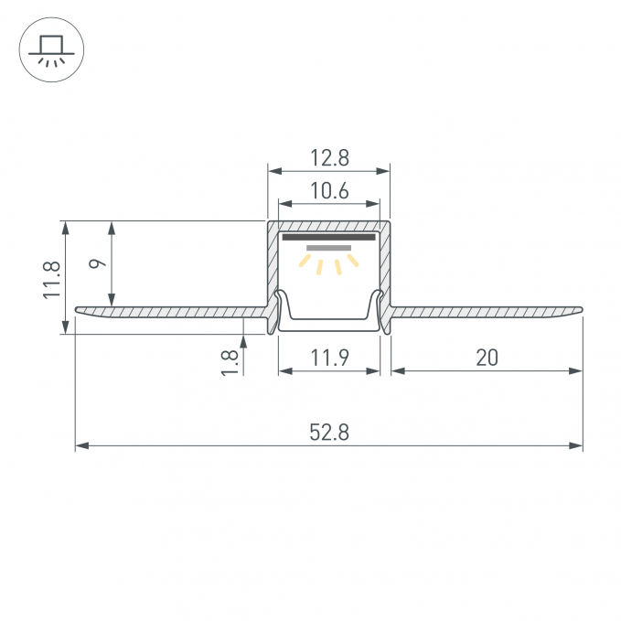 Профиль FANTOM-W12-2000 ANOD, Arlight, 040325, изображение 4 Профиль FANTOM-W12-2000 ANOD, Arlight, 040325, изображение 4