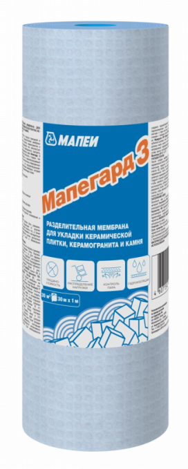 Разделительная мембрана для плитки Mapei Мапегард 3, рулон 30Х1М Разделительная мембрана для плитки Mapei Мапегард 3, рулон 30Х1М