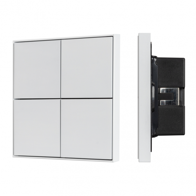 INTELLIGENT ARLIGHT Кнопочная панель KNX-304-23-IN White (BUS, Frame), Arlight, 038401, изображение 1 INTELLIGENT ARLIGHT Кнопочная панель KNX-304-23-IN White (BUS, Frame), Arlight, 038401, изображение 1