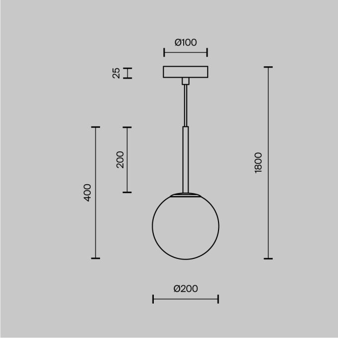 Подвесной светильник Базовая форма / Basic form E14х1, MOD321PL-01G3, изображение 4 Подвесной светильник Базовая форма / Basic form E14х1, MOD321PL-01G3, изображение 4