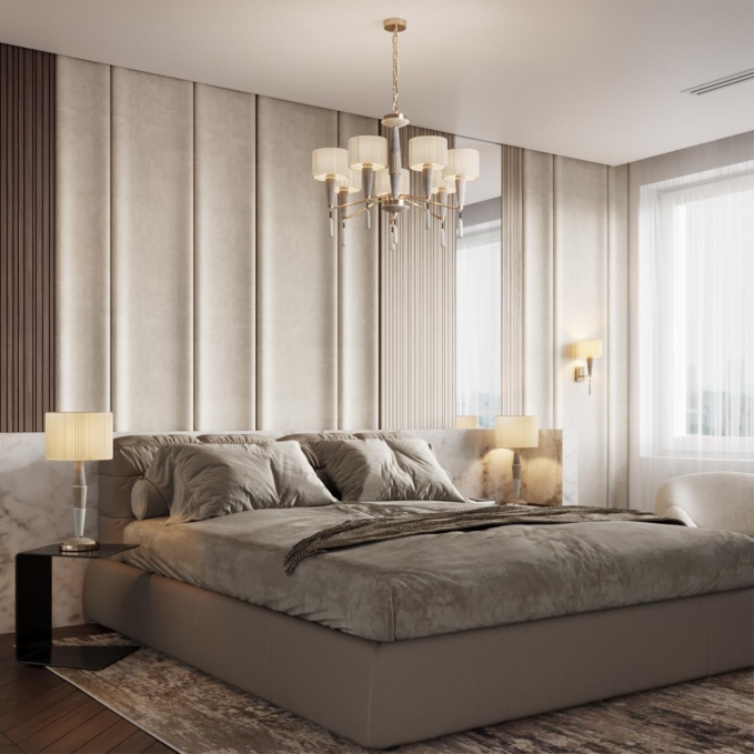 Люстра E14 7*40W LATTE CLASSIC ODL_EX23 117 ODEON LIGHT 5403/7, фото в интерьере 1 Люстра E14 7*40W LATTE CLASSIC ODL_EX23 117 ODEON LIGHT 5403/7, фото в интерьере 1