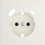 Накладка для розетки с заземлением и защитными шторками, с USB A+C, S70 (хлопок), Voltum, VLS001013
