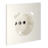Накладка для розетки с заземлением и защитными шторками, с USB A+C, S70 (хлопок), Voltum, VLS001013 Накладка для розетки с заземлением и защитными шторками, с USB A+C, S70 (хлопок), Voltum, VLS001013