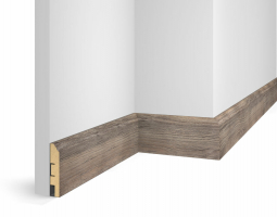 Плинтус Cosca Decor WP07 экошпон дуб Лацио, 80x16x2400 мм, МДФ Плинтус Cosca Decor WP07 экошпон дуб Лацио, 80x16x2400 мм, МДФ