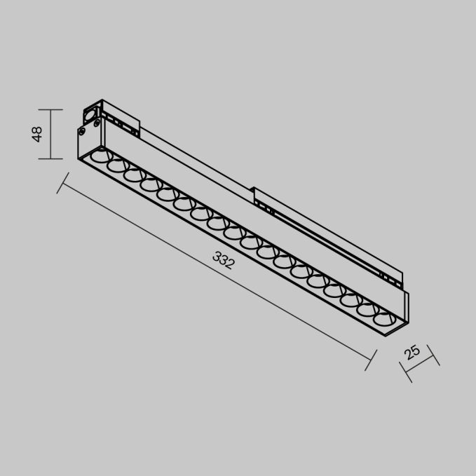 Уличный трековый светильник Точки / Points Exility IP 3000К 12Вт 36° черный, O-TR02-2-S-12WB3K, изображение 8 Уличный трековый светильник Точки / Points Exility IP 3000К 12Вт 36° черный, O-TR02-2-S-12WB3K, изображение 8