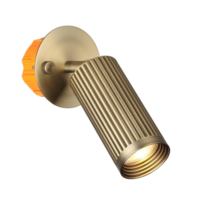 Настенный светильник поворотный на 180°/350° под латунь IP20 LED GU10 10W 220V MANCHESTER HIGHTECH ODL25 477 ODEON LIGHT 7013/1WA, дополнительный ракурс Настенный светильник поворотный на 180°/350° под латунь IP20 LED GU10 10W 220V MANCHESTER HIGHTECH ODL25 477 ODEON LIGHT 7013/1WA, дополнительный ракурс