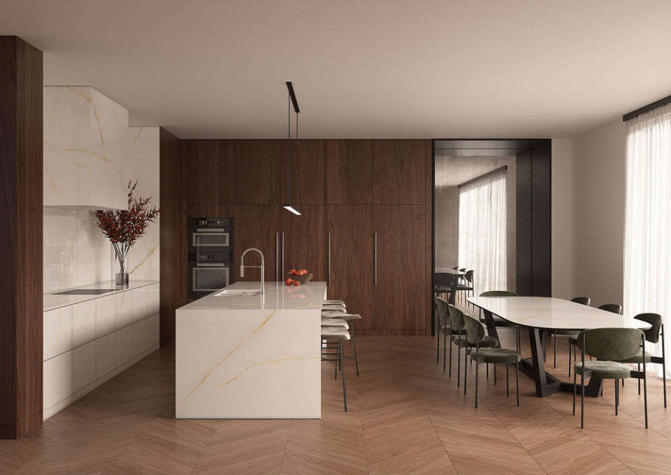 Керамогранит Laminam Diamond Cristallo Macchia Vecchia Naturale 5 120x300, LAMF012552