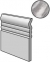 Бордюр Equipe Bardiglio Skirting Dark 15x15, 23768