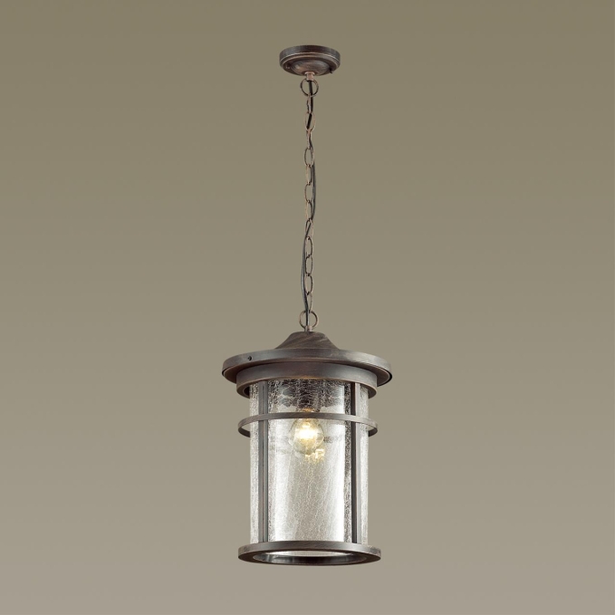 Уличный светильник-подвесной IP44 E27 60W 220V VIRTA NATURE ODL18 699 ODEON LIGHT 4044/1, фото на цветном фоне 1