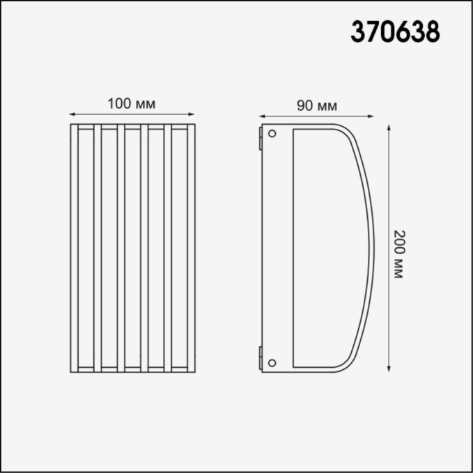 Ландшафтный настенный светильник IP54 220-240V STREET NT19 762 NOVOTECH 370638, схема товара Ландшафтный настенный светильник IP54 220-240V STREET NT19 762 NOVOTECH 370638, схема товара