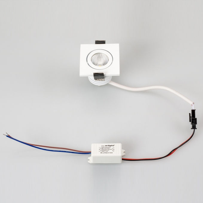 Светодиодный светильник LTM-S50x50WH 5W Day White 25deg, Arlight, 020758 Светодиодный светильник LTM-S50x50WH 5W Day White 25deg, Arlight, 020758