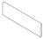 Плинтус Italon Forum Wave Pure Battiscopa 7.2x60, 610130001646