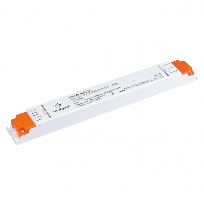 Блок питания ARV-SP-24240-PFC-DT8-CCT-LONG (24V, 10A, 240W), Arlight, 047033, изображение 1 Блок питания ARV-SP-24240-PFC-DT8-CCT-LONG (24V, 10A, 240W), Arlight, 047033, изображение 1