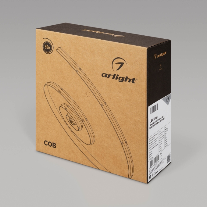 Светодиодная лента COB-X320-8mm 48V Day4000 (8 W/m, IP20, 50m PRO REEL), Arlight, 043245, изображение 4 Светодиодная лента COB-X320-8mm 48V Day4000 (8 W/m, IP20, 50m PRO REEL), Arlight, 043245, изображение 4