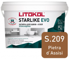Затирка эпоксидная Litokol Starlike Evo S.209 Pietra d`Assisi, 1 кг Затирка эпоксидная Litokol Starlike Evo S.209 Pietra d`Assisi, 1 кг