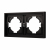 Рамка пластиковая FRM-TENDO-PL-2-BK, Arlight, 053840