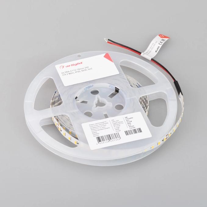 Светодиодная лента ULTRA-C112-10mm 24V Warm2700 (19.2 W/m, IP20, 5630, 5m), Arlight, 037454, изображение 2 Светодиодная лента ULTRA-C112-10mm 24V Warm2700 (19.2 W/m, IP20, 5630, 5m), Arlight, 037454, изображение 2