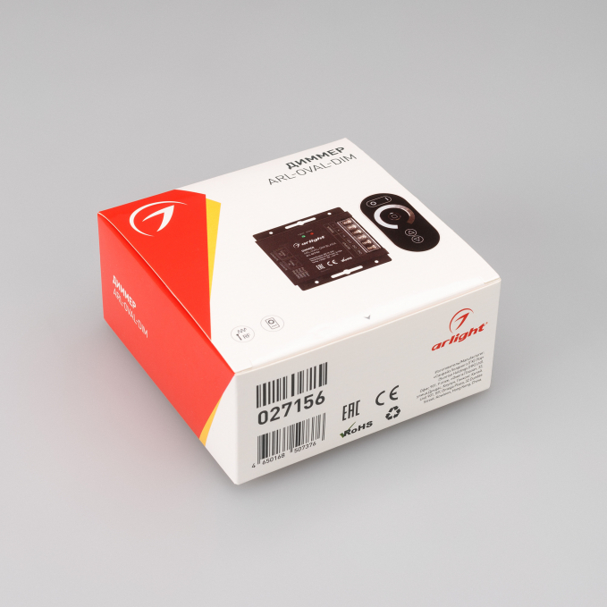 Диммер ARL-OVAL-DIM Black (12-24V, 3x10A, ПДУ Овал, RF, RJ45), Arlight, 027156, изображение 2