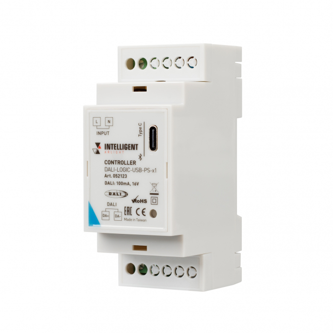 INTELLIGENT ARLIGHT Контроллер DALI-LOGIC-USB-PS-x1 (BUS/230V, BLE), Arlight, 052123, изображение 1 INTELLIGENT ARLIGHT Контроллер DALI-LOGIC-USB-PS-x1 (BUS/230V, BLE), Arlight, 052123, изображение 1