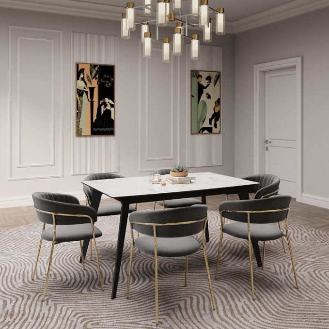 Стул Whispered Fusion, Hesby Import, HSBI_DC72_grey Стул Whispered Fusion, Hesby Import, HSBI_DC72_grey
