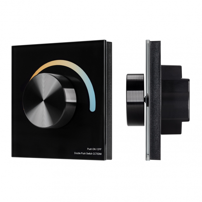 Панель SMART-P20-MIX-G-IN Black (12-24V, 4x3A, Rotary, 2.4G), Arlight, 033762, изображение 1 Панель SMART-P20-MIX-G-IN Black (12-24V, 4x3A, Rotary, 2.4G), Arlight, 033762, изображение 1
