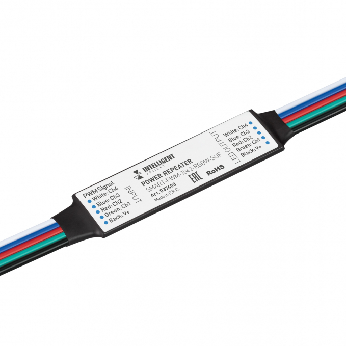 INTELLIGENT ARLIGHT Усилитель SMART-PWM-1042-RGBW-SUF (12-24V, 4x1A), Arlight, 037408, изображение 1 INTELLIGENT ARLIGHT Усилитель SMART-PWM-1042-RGBW-SUF (12-24V, 4x1A), Arlight, 037408, изображение 1