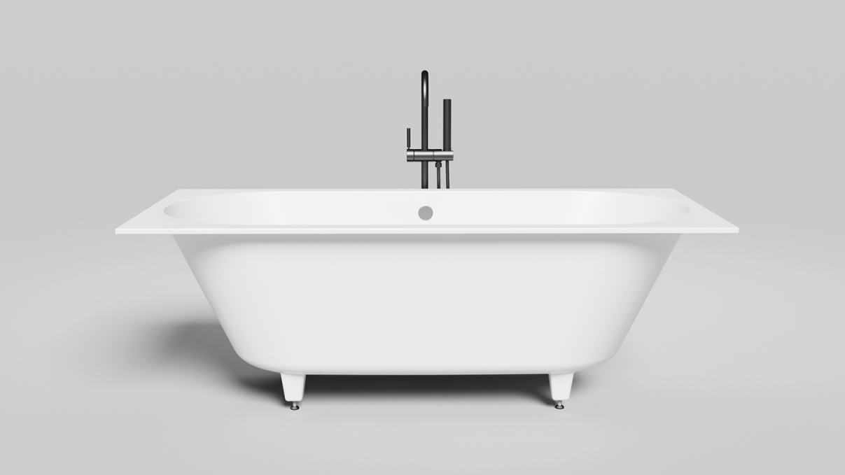 Ванна из искусственного камня Salini Ornella Axis 180x80 103421M белая матовая встраиваемая Ванна из искусственного камня Salini Ornella Axis 180x80 103421M белая матовая встраиваемая