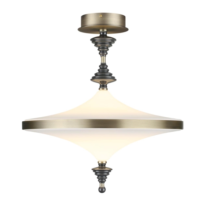 Люстра потолочная LED 43W 3000K ULA L-VISION ODL_EX25 027 ODEON LIGHT 5404/43CL, фото на белом фоне