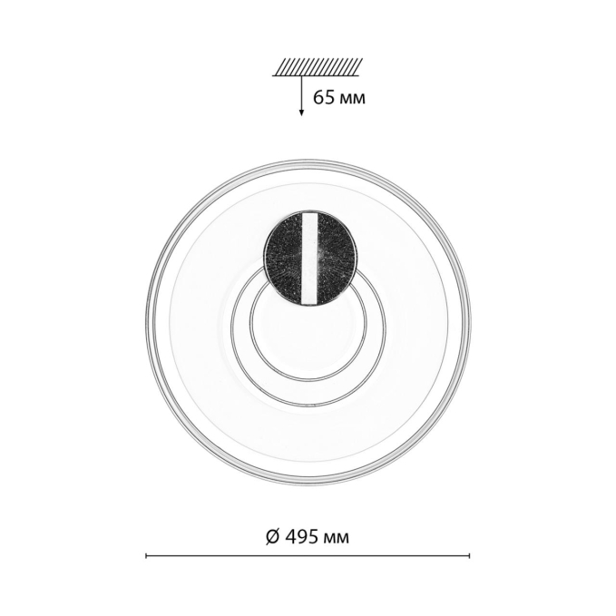 Светильник LED 85Вт 3000-6500K D495 IP20 пульт ДУ GEMINI PIKO LED SN 607 СОНЕКС 7787/85L, схема товара Светильник LED 85Вт 3000-6500K D495 IP20 пульт ДУ GEMINI PIKO LED SN 607 СОНЕКС 7787/85L, схема товара