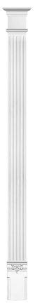 Комплект Decomaster DK-200-SET4: пилястра DK-200, капитель DK-205, основание DK-212
