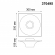 Встраиваемый под покраску светильник IP20 GU10 50W 220V CAIL SPOT NT19 628 NOVOTECH 370495, схема товара