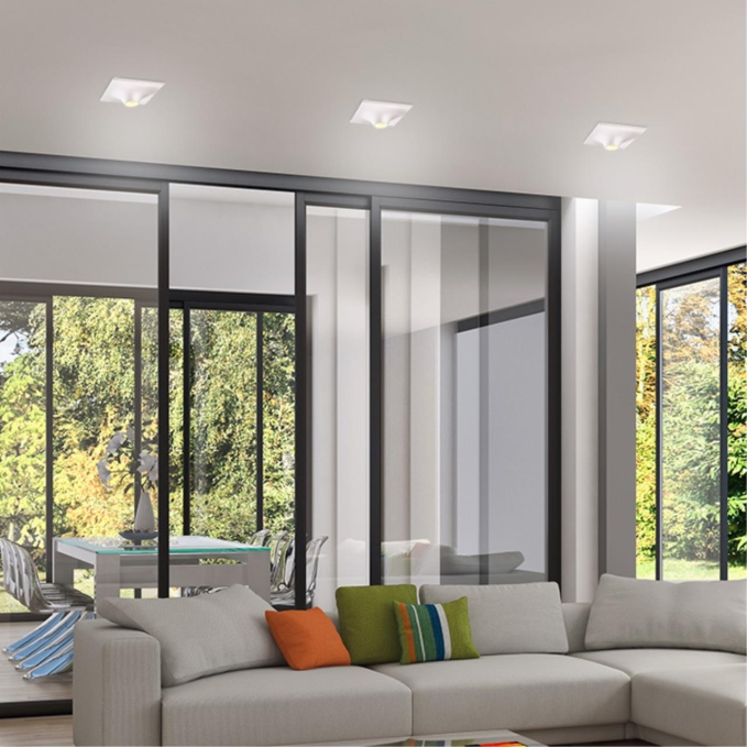 Встраиваемый под покраску светильник IP20 GU10 50W 220V CAIL SPOT NT19 628 NOVOTECH 370495, фото на цветном фоне 2