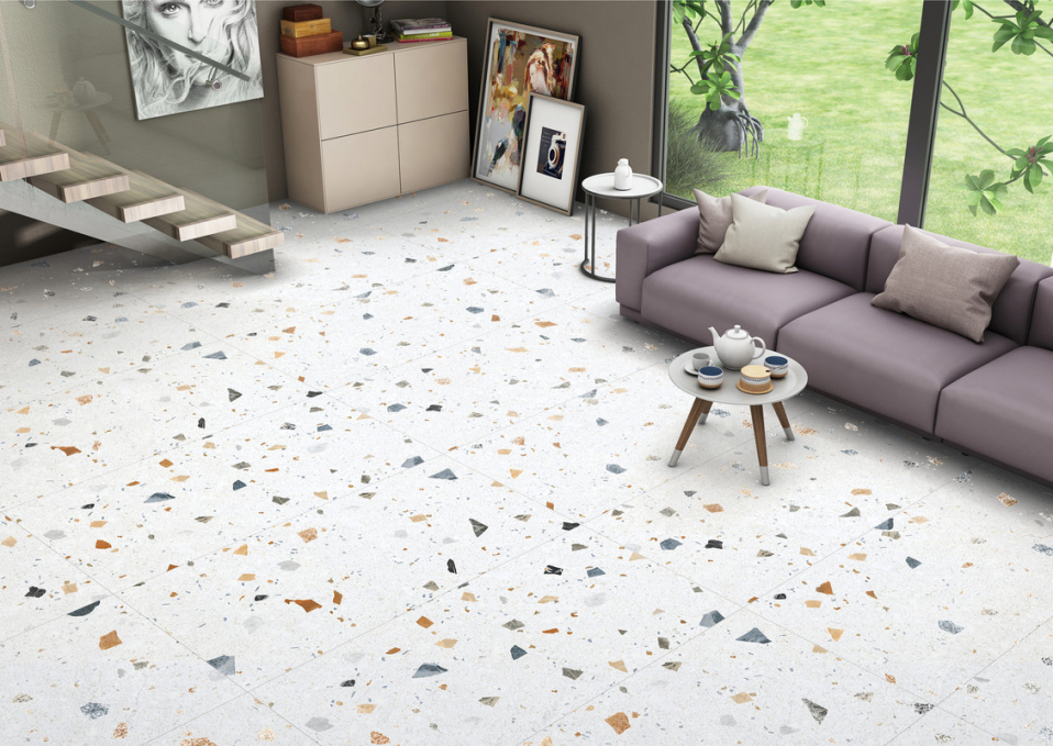 Керамогранит Creatile Exotic Terrazzo Pastel Carving 60x120, 217580 Керамогранит Creatile Exotic Terrazzo Pastel Carving 60x120, 217580