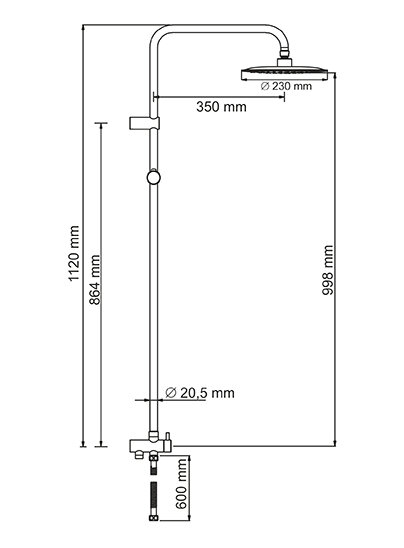 Душевой гарнитур WasserKRAFT  A041