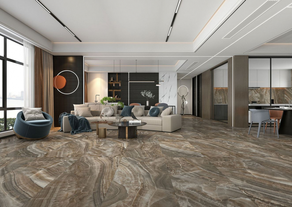 Керамогранит Basconi Home Onyx White Semi-Polished 60x120, BHC-6001