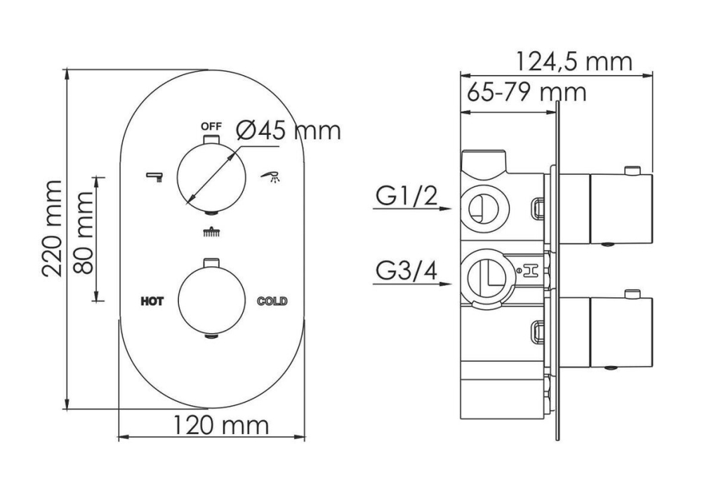 Душевая система WasserKRAFT  A7444.151.160.083.242.339.084