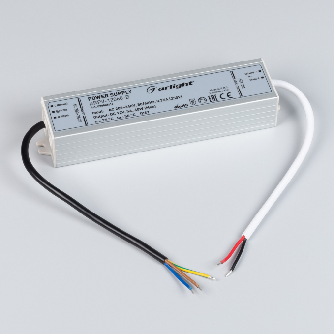 Блок питания ARPV-12060-B (12V, 5.0A, 60W), Arlight, 020006(1), изображение 3 Блок питания ARPV-12060-B (12V, 5.0A, 60W), Arlight, 020006(1), изображение 3