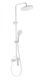 Душевая стойка со смесителем Wonzon & Woghand WW-B3200-MW белая матовая