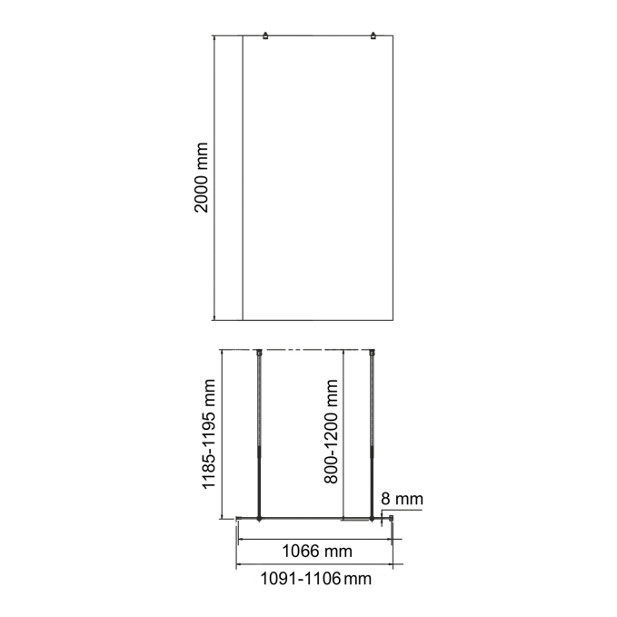 Перегородка WasserKRAFT Rur 30W46RG-MR Перегородка WasserKRAFT Rur 30W46RG-MR