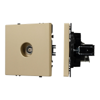 Механизм телевизионной розетки SCT-NOBE-MTV1-SFPL-GD, Arlight, 054294