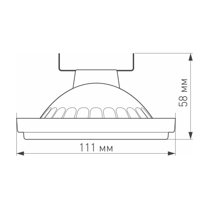 Лампа AR111-UNIT-G53-15W- Day4000 (WH, 24 deg, 12V), Arlight, 026886