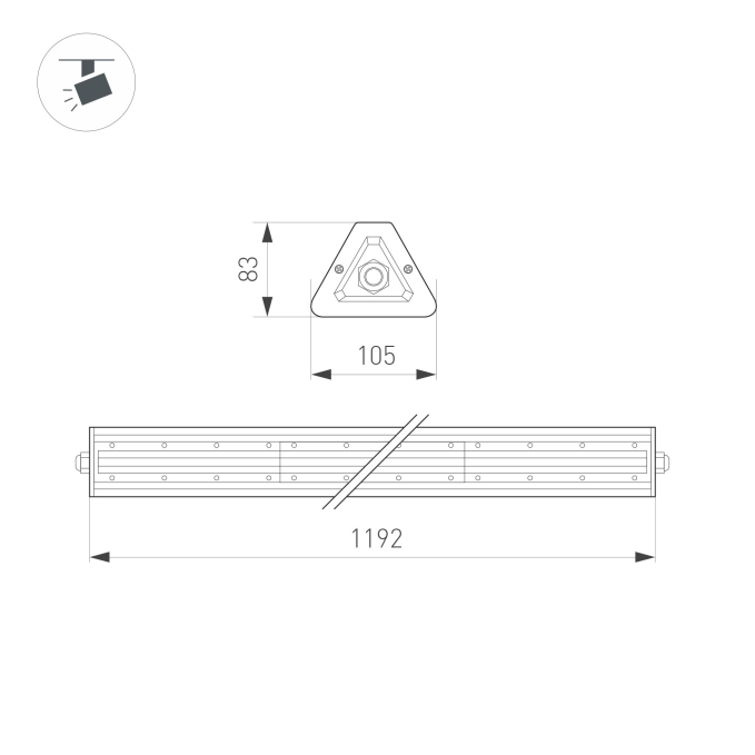 Светильник SP-LAGERN-L1200-200W Day4000 (WH, 60х110 deg, 230V), Arlight, 052032 Светильник SP-LAGERN-L1200-200W Day4000 (WH, 60х110 deg, 230V), Arlight, 052032